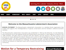 Tablet Screenshot of lobstermen.com